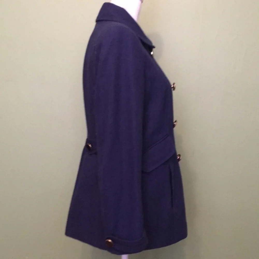 Express‎ cobalt blue double breasted pea coat